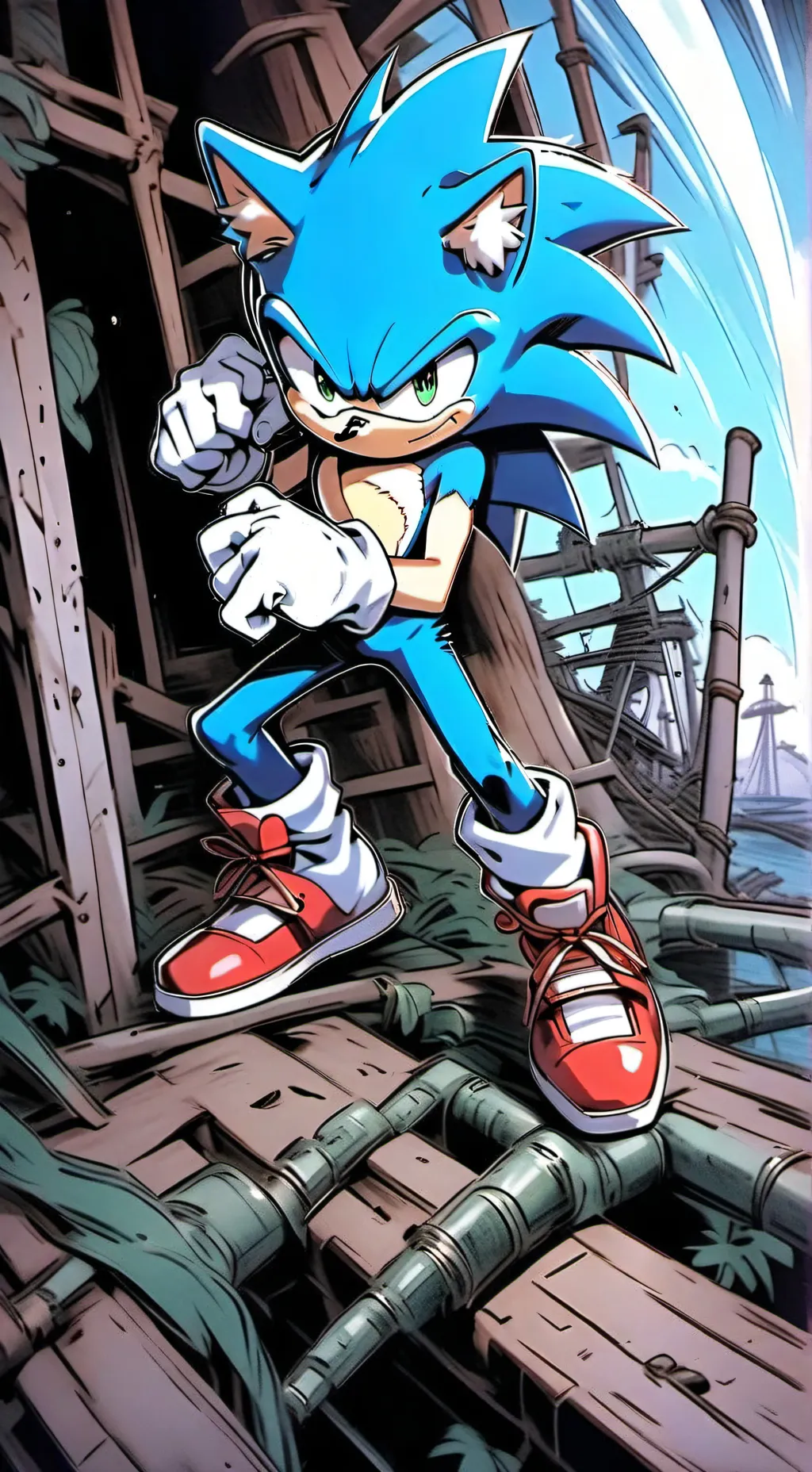 ai character: sonic(pedido🎉) background