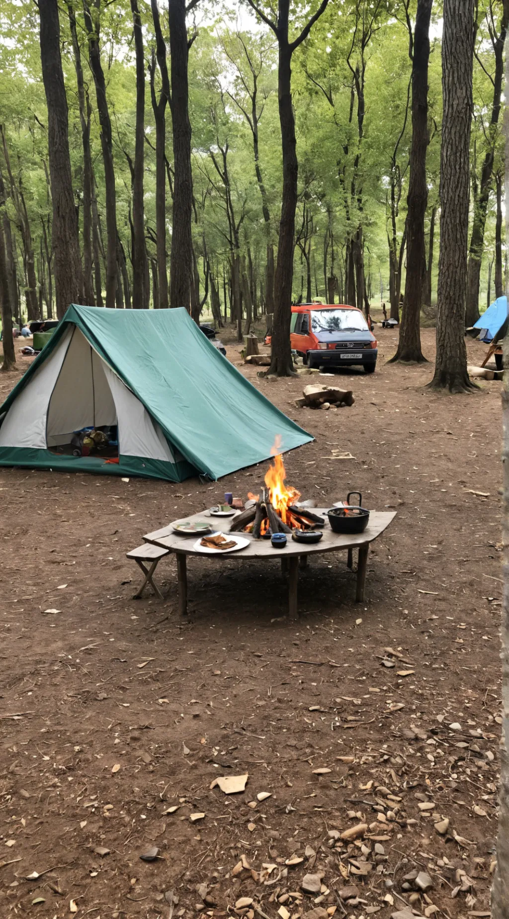 ai character: Camping Critters  background