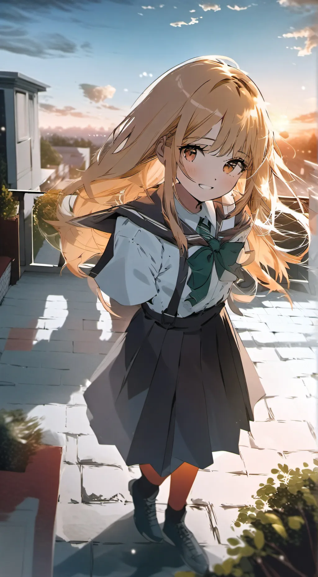 ai character: aurora  background