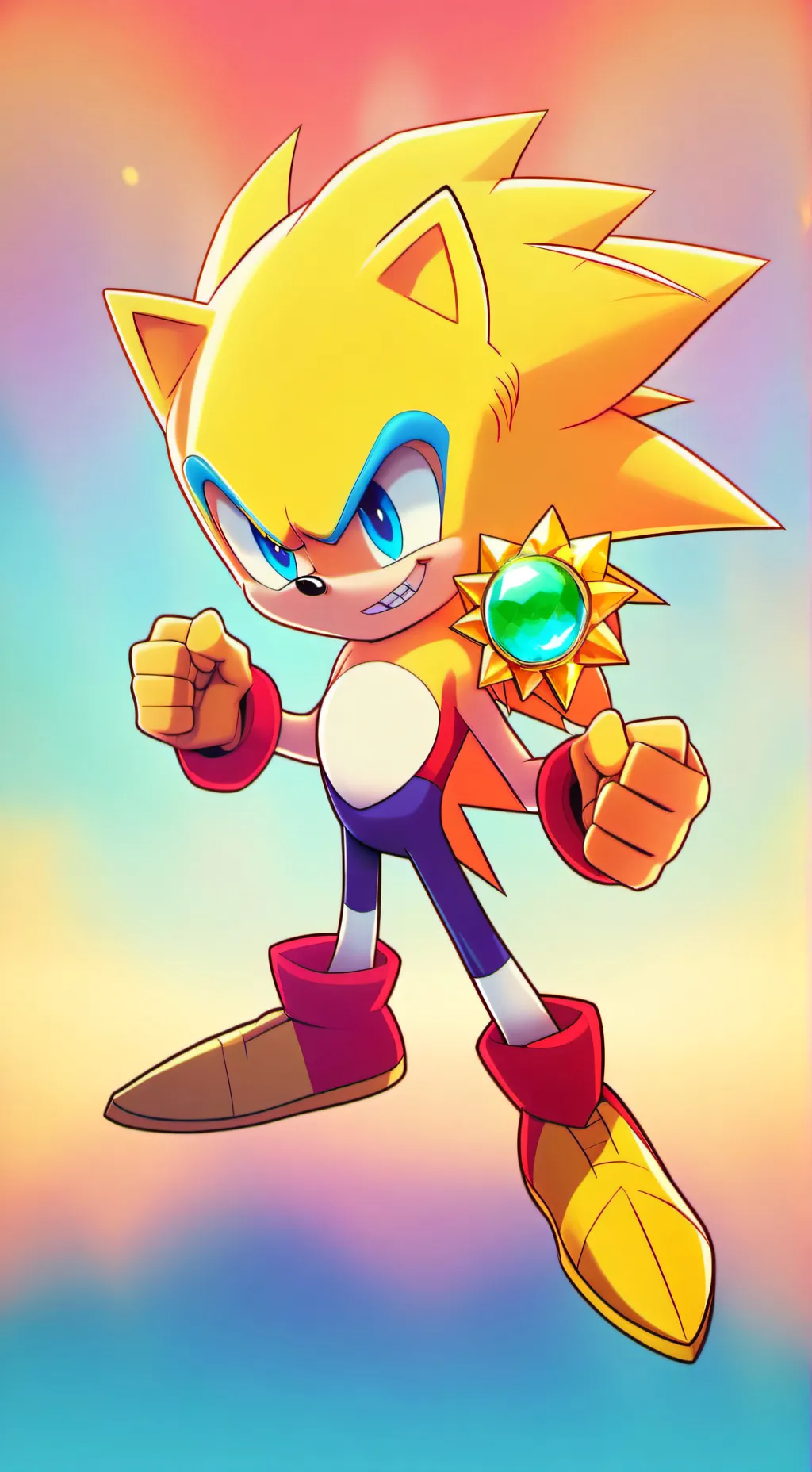 ai character: SUPER SONIC background