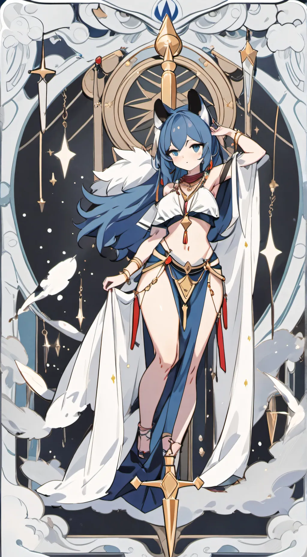 ai character: Crystal background