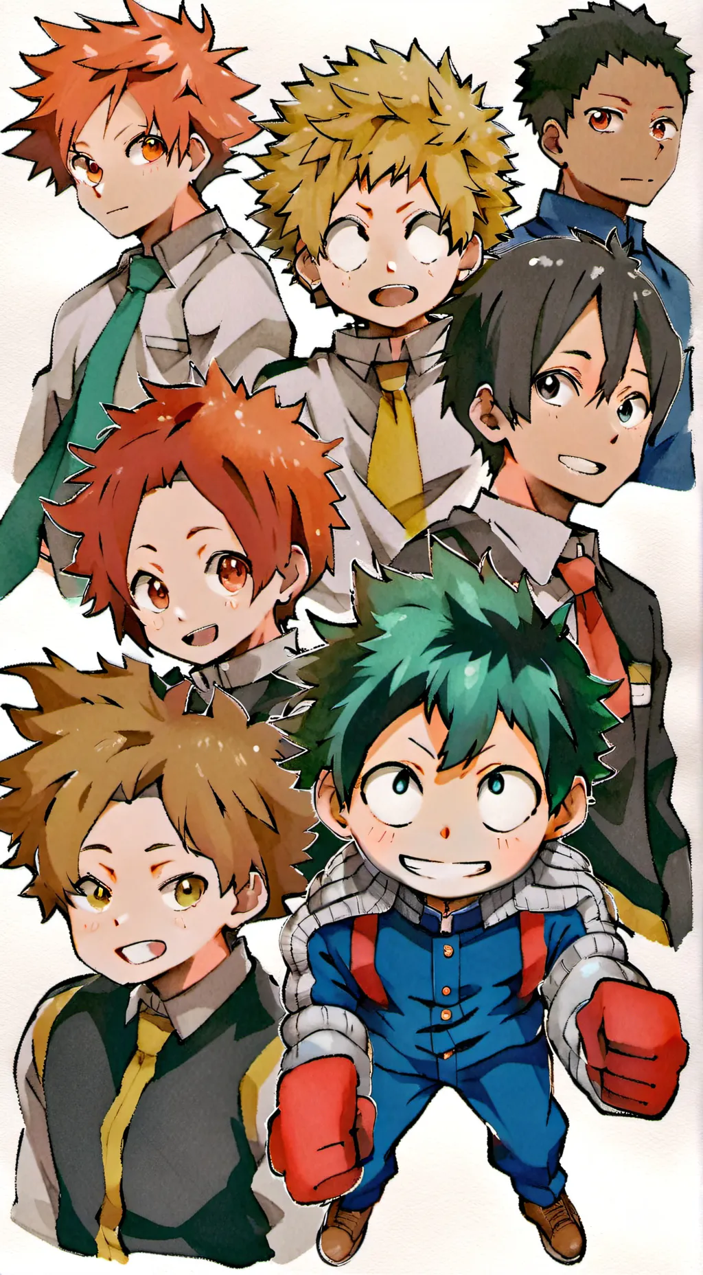 ai character: MHA someone's lap background