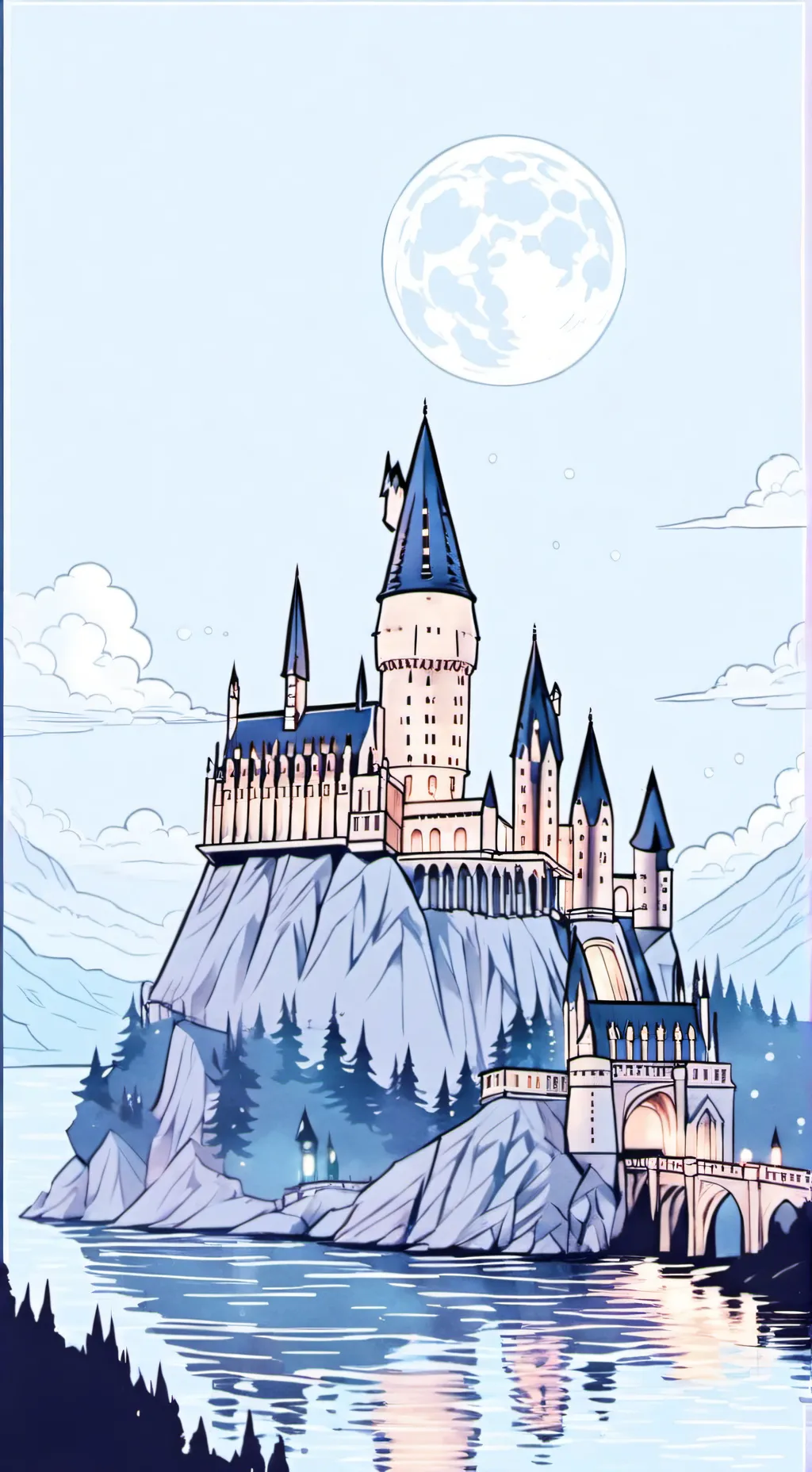 ai character: Hogwarts Ps Pt F background