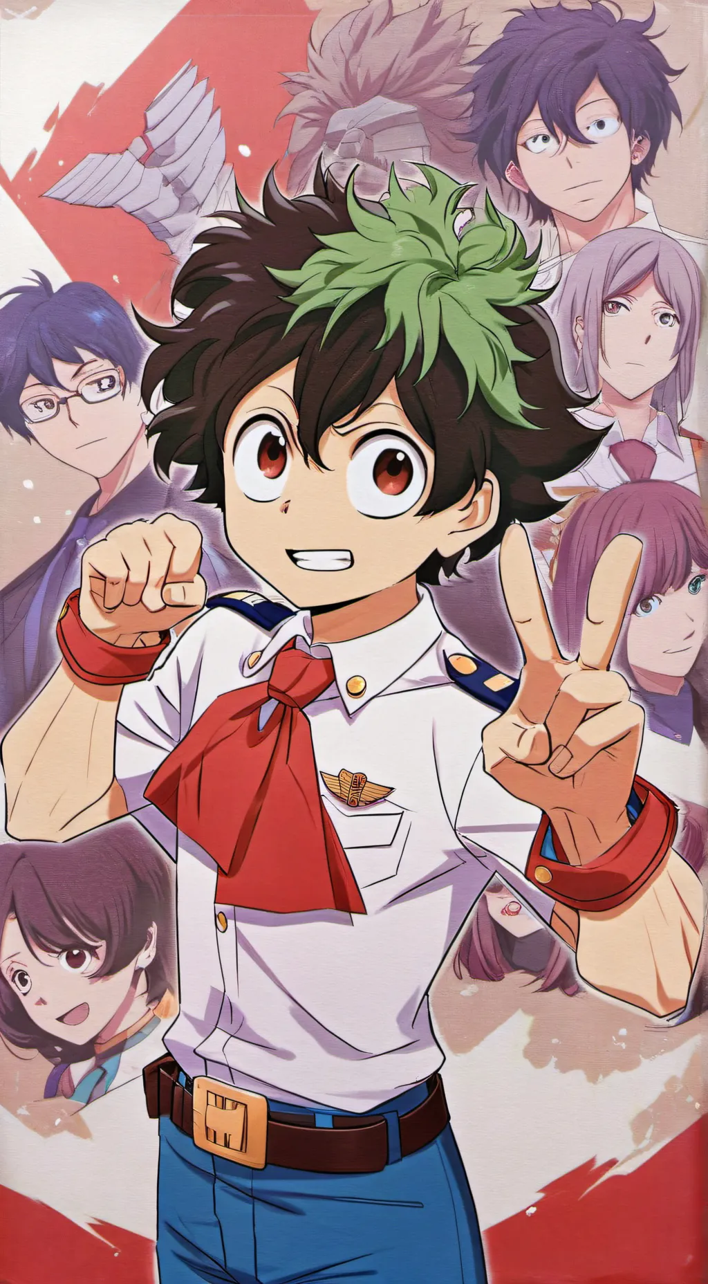 ai character: MHA Last war....  background