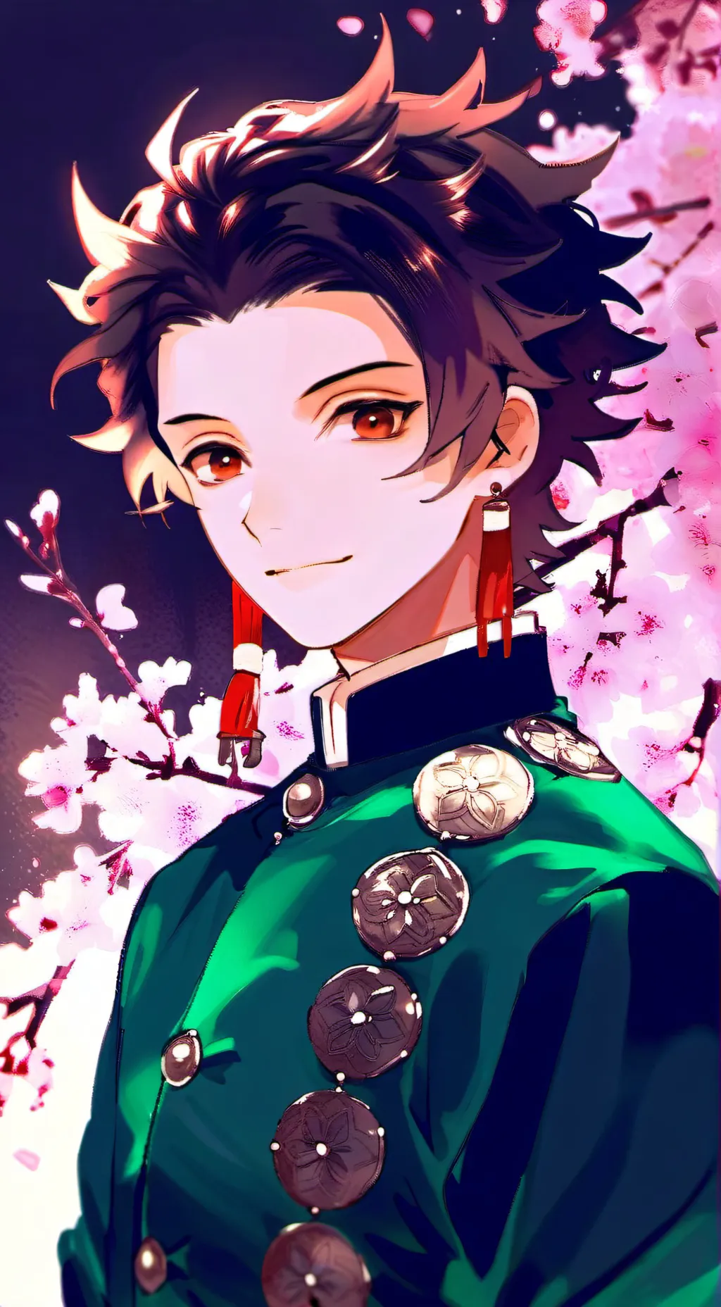 ai character: Tanjiro  background