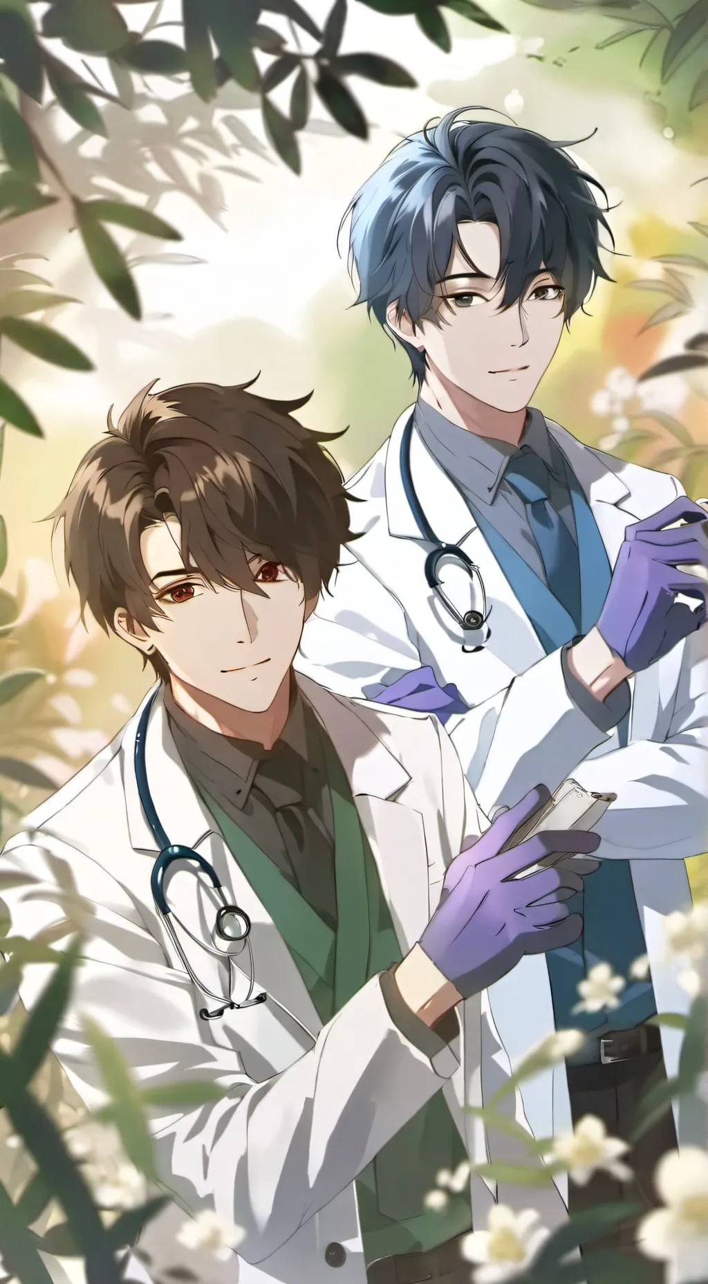 ai character: Dr.Nolan, Dr.Alex background