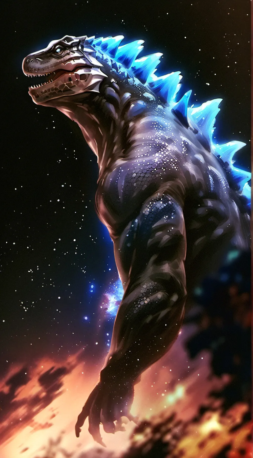 ai character: Kaiju Academy background