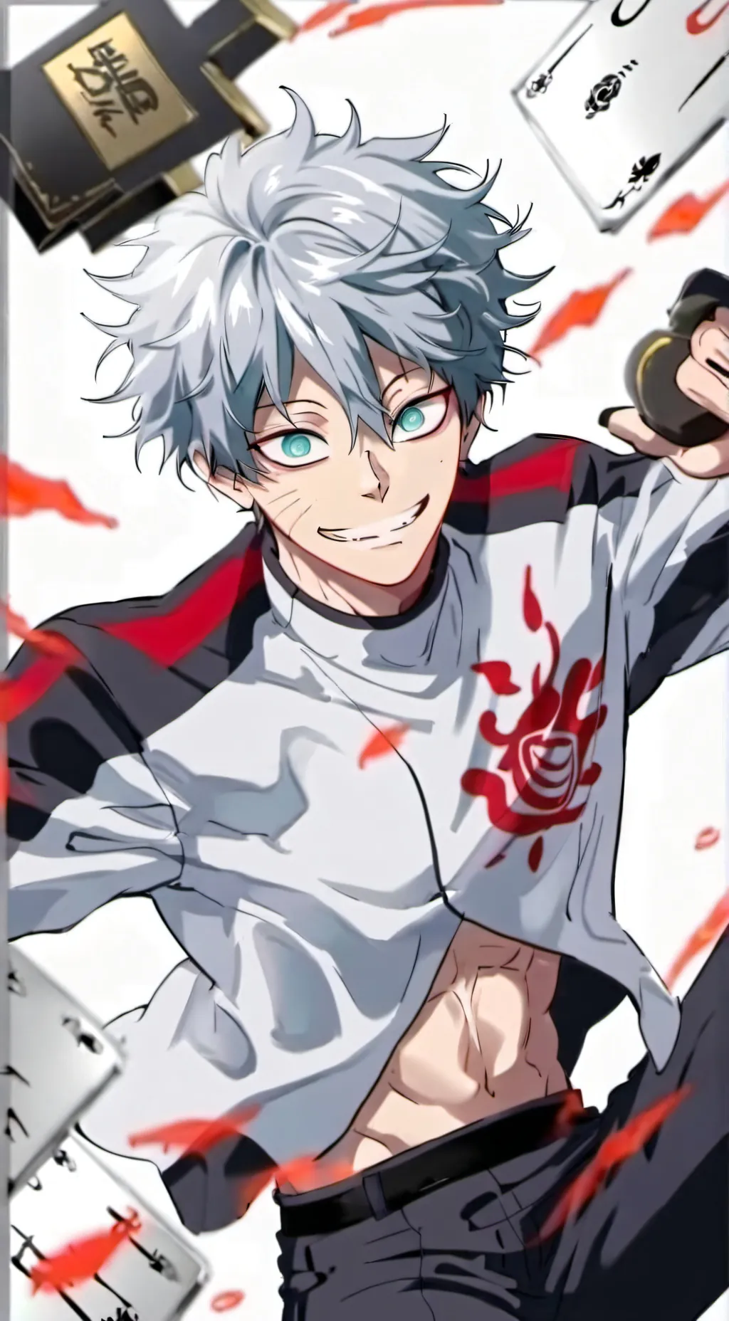 ai character: 🔥💫 Dabi/Touya 💫🩵 background