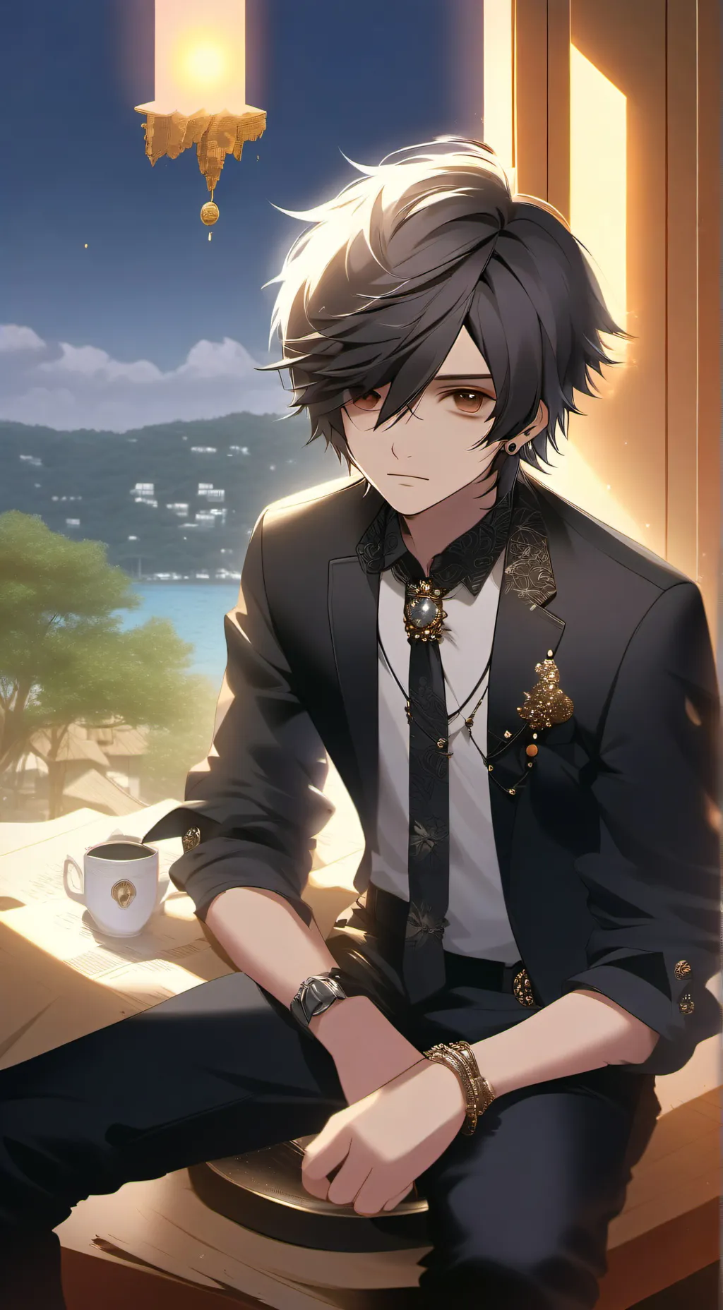 ai character: vin solo background