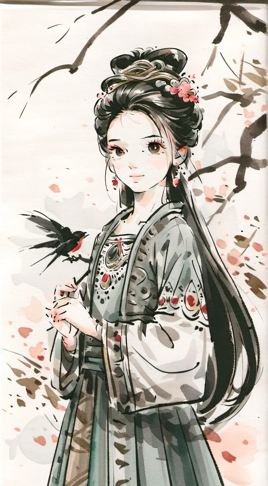 ai character: niña cartosa  background