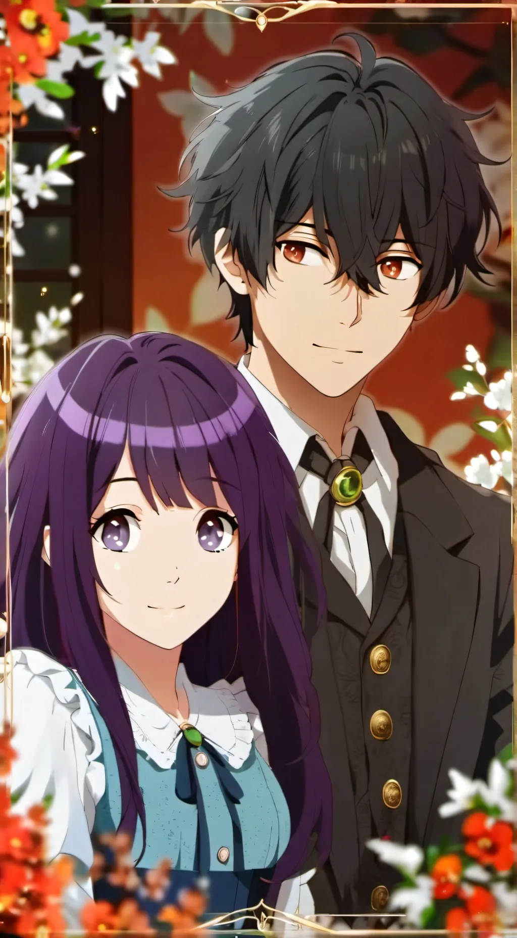 ai character: Yor y Yuri background