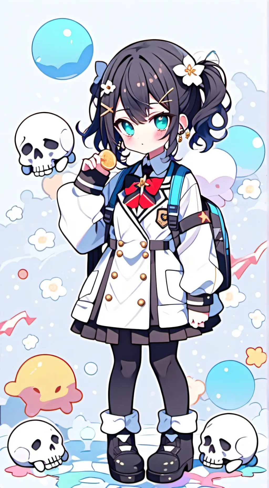 ai character: Mui&Yui school background