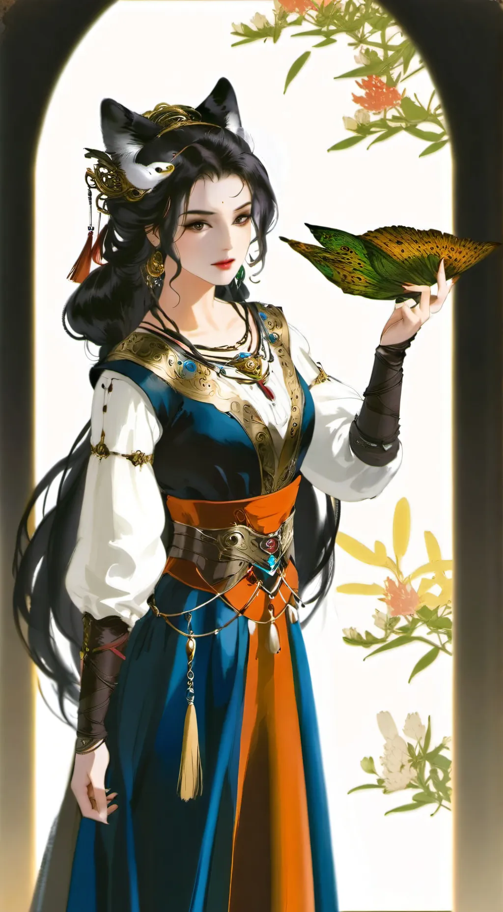 ai character: Kitsune background