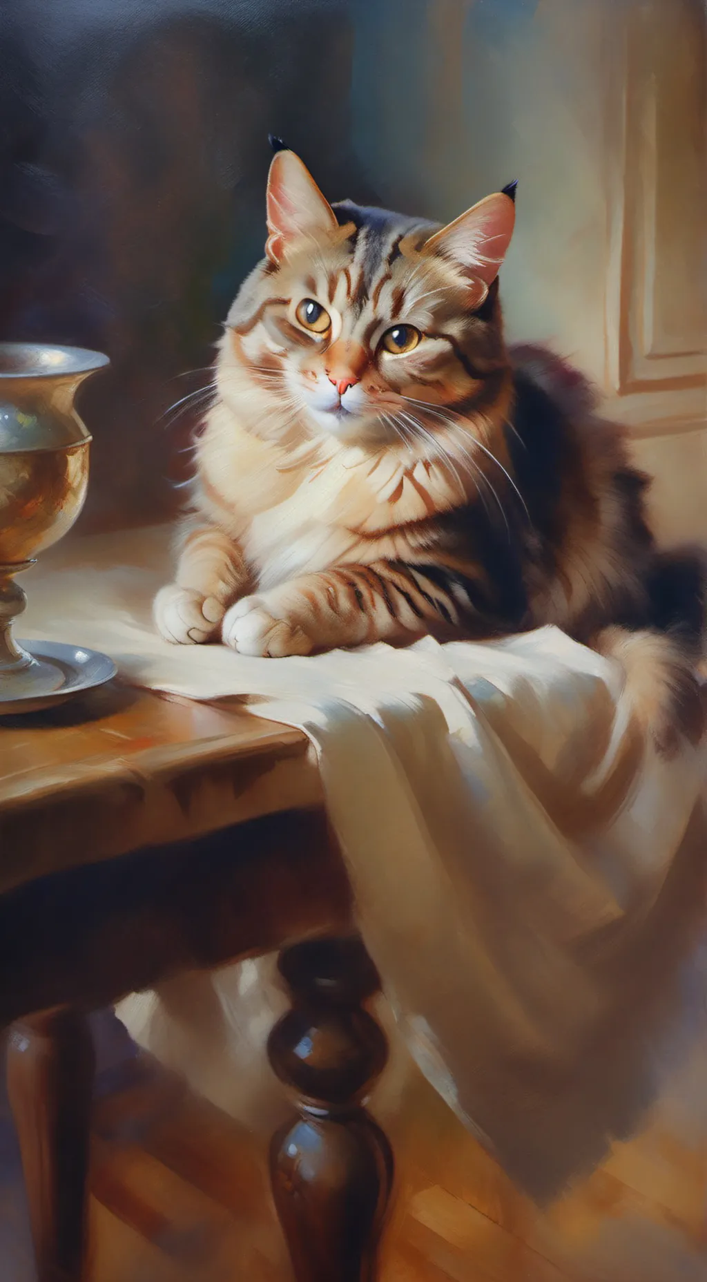 ai character: just a cat background