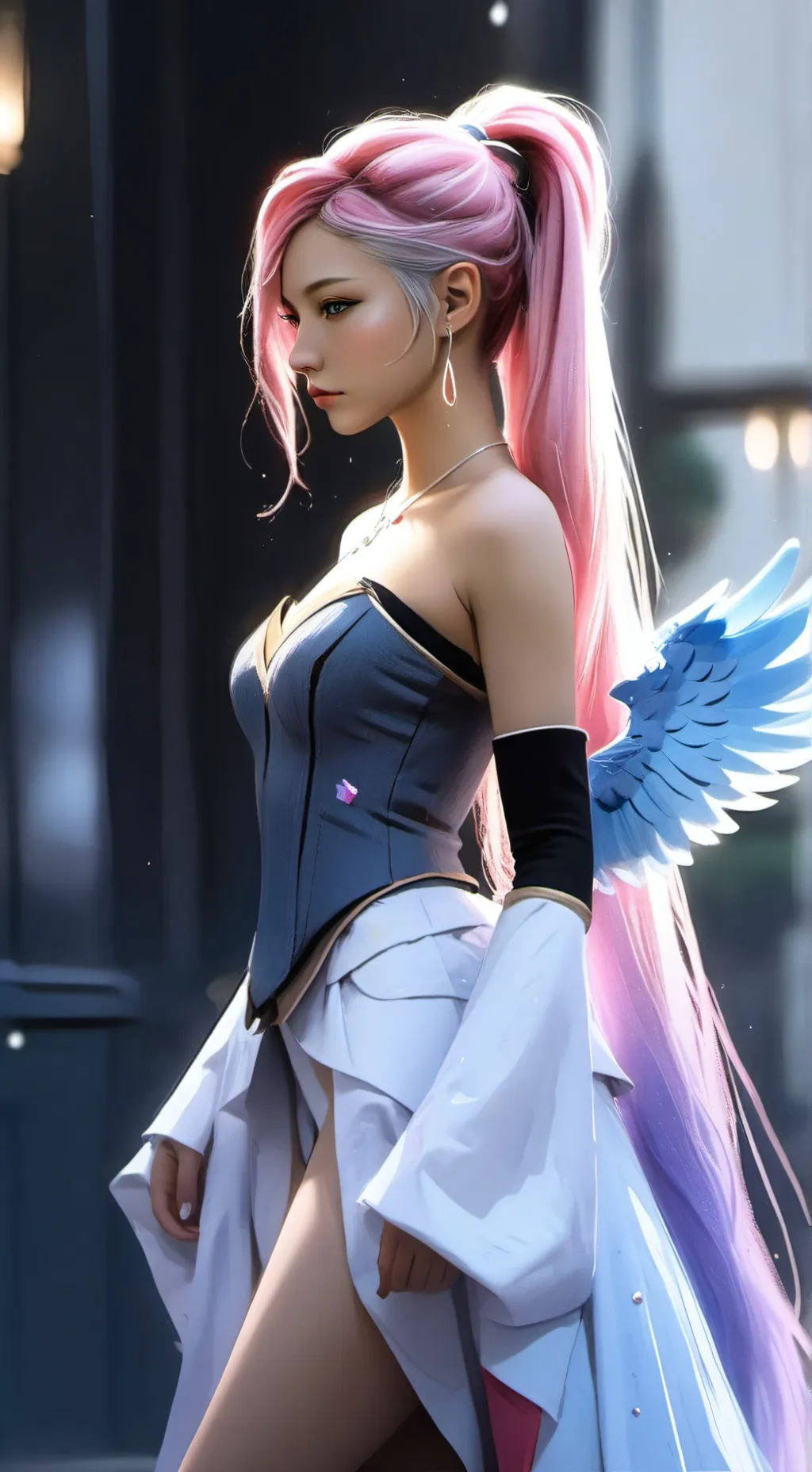ai character: Crystal background