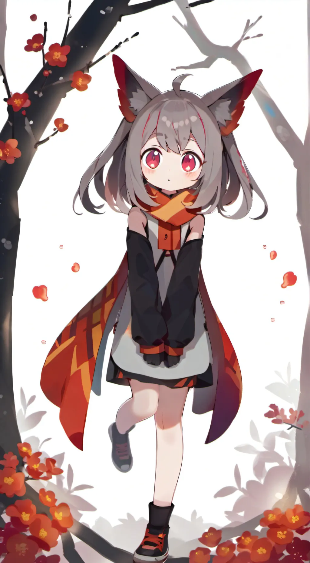 ai character: Vapire cat hogwart background