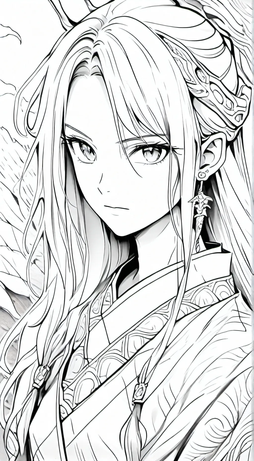 ai character: dragon queen  background