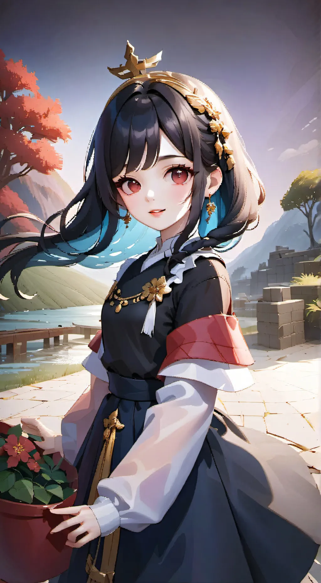 ai character: EmMy<3:) background