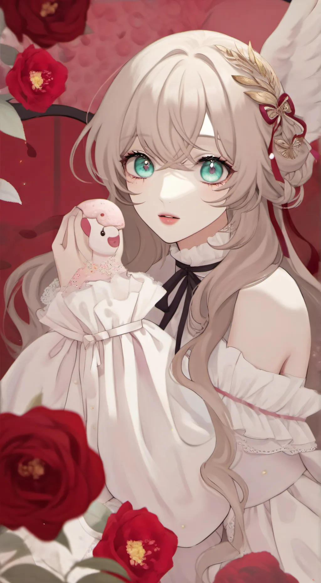 ai character: Sc seeing TikTok.. background