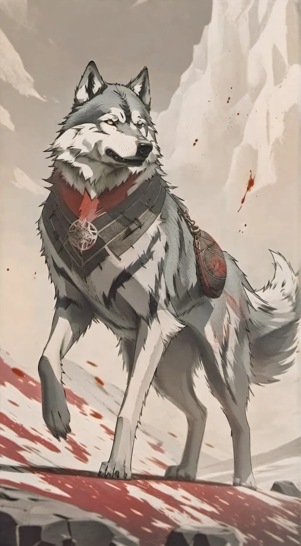 ai character: Alpha ￼ background