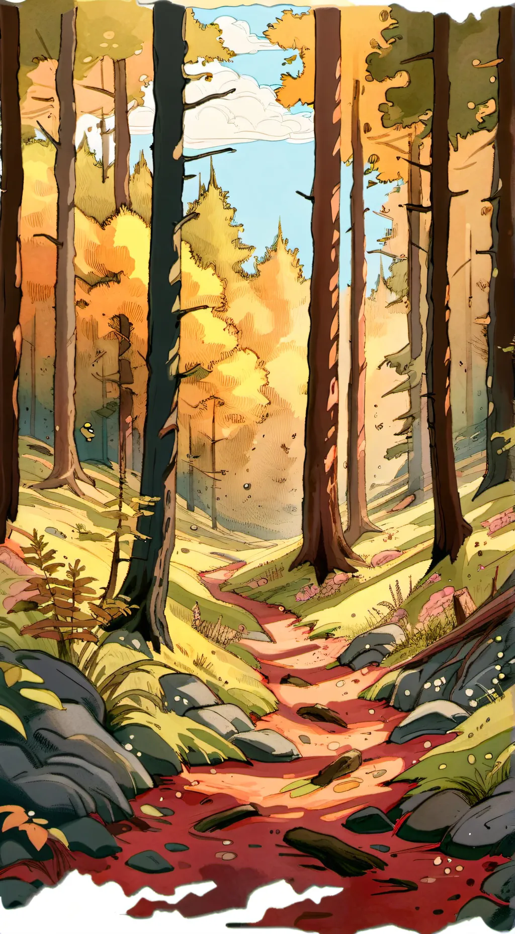 ai character: fpe in brode woods background