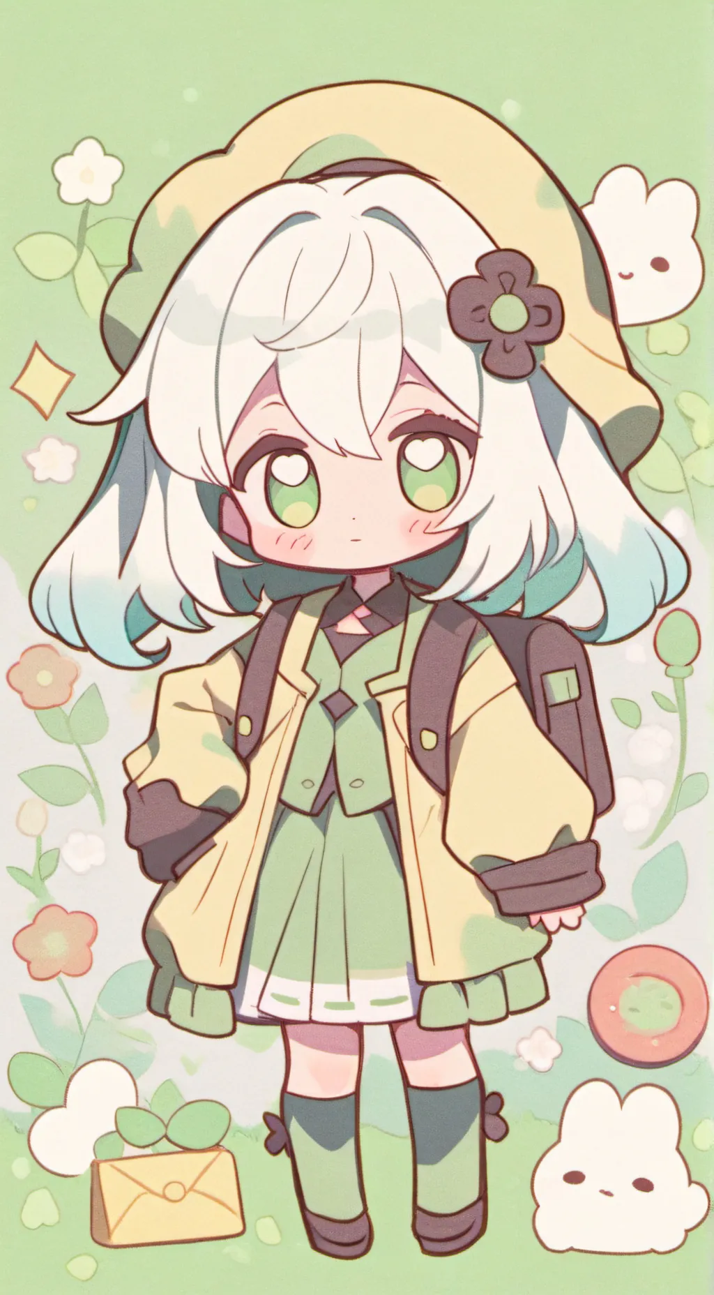 ai character: Dandys world background