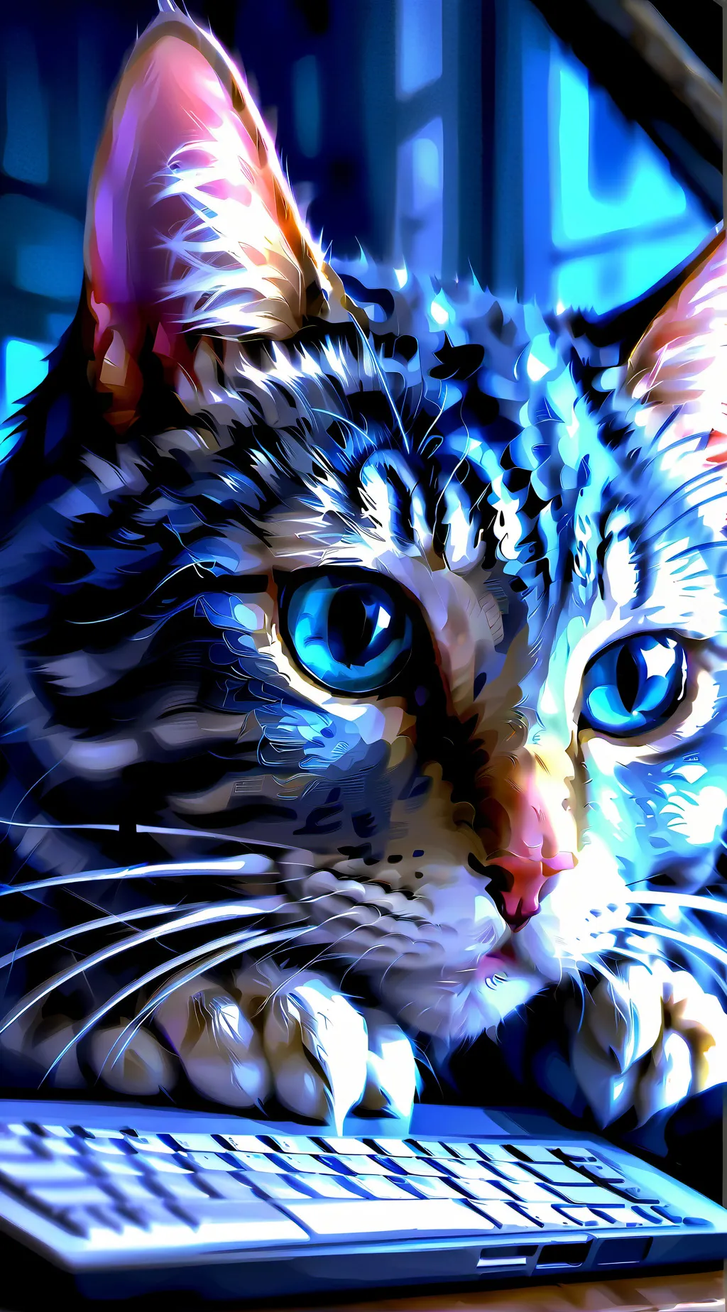 ai character: Pixel background