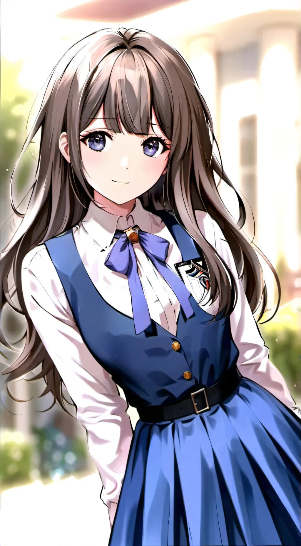 ai character: Ashley  background
