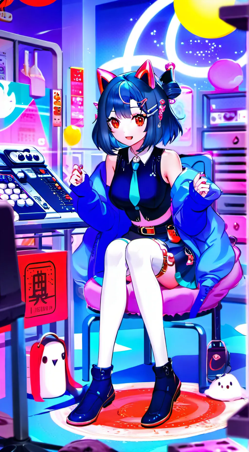 ai character: Emmy  background
