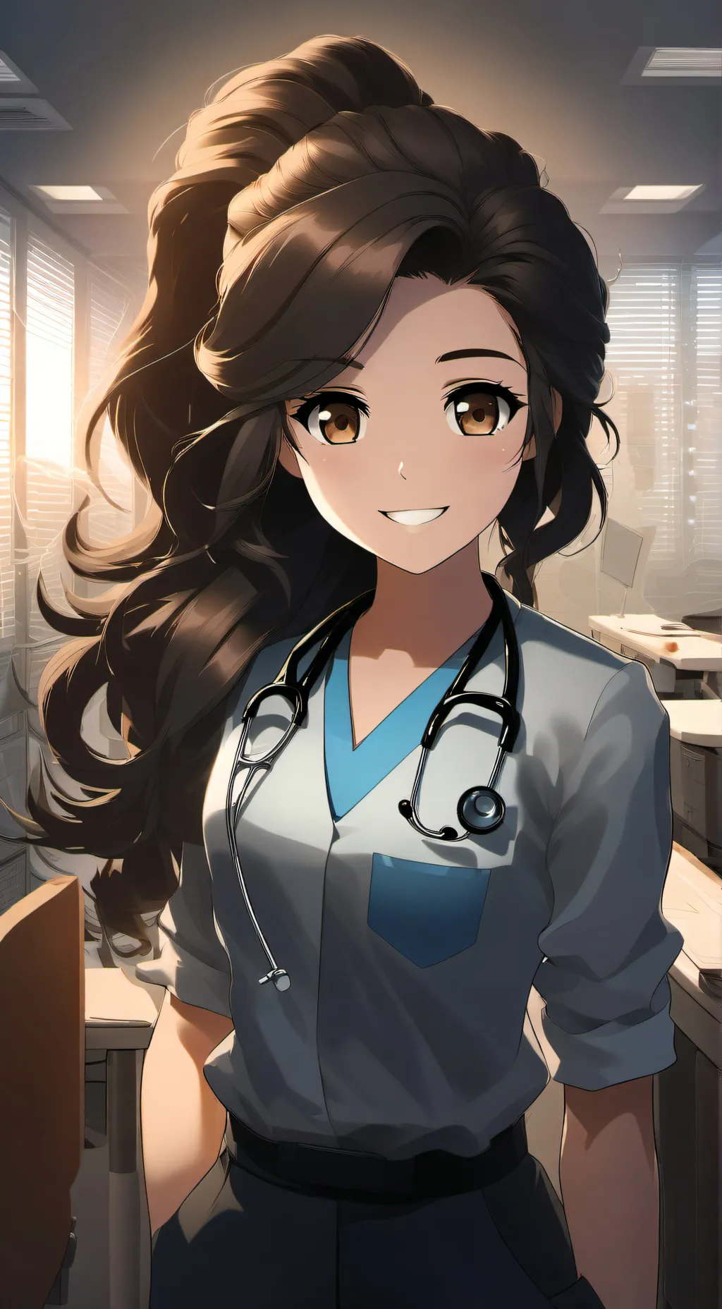 ai character: Aurora Madden background
