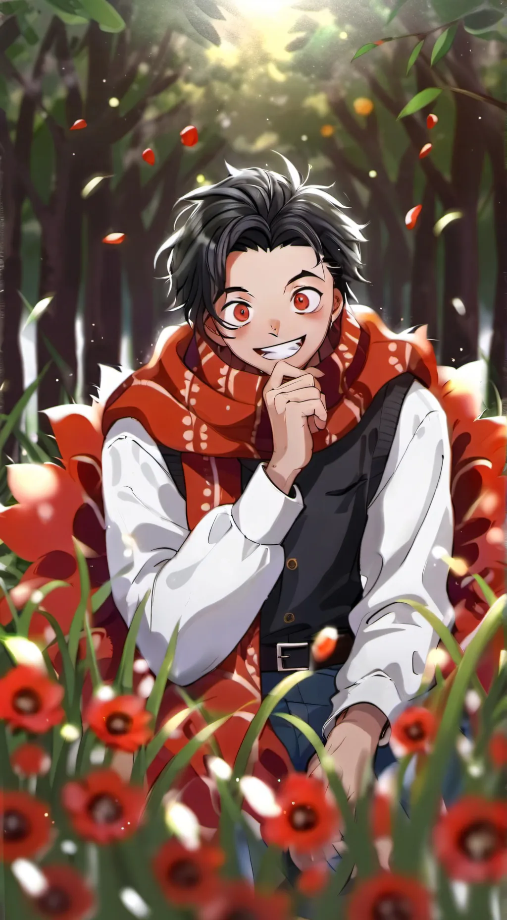 ai character: MHA sleepover background