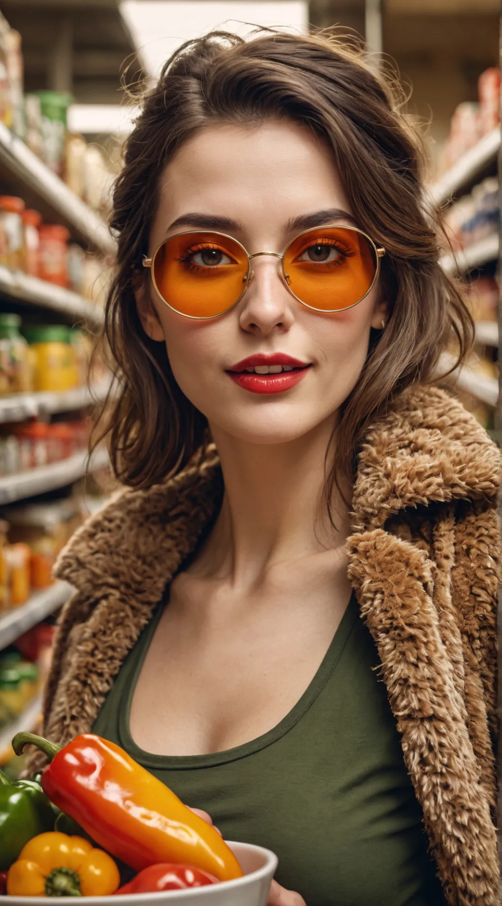 ai character: The Grocery Gourmet background