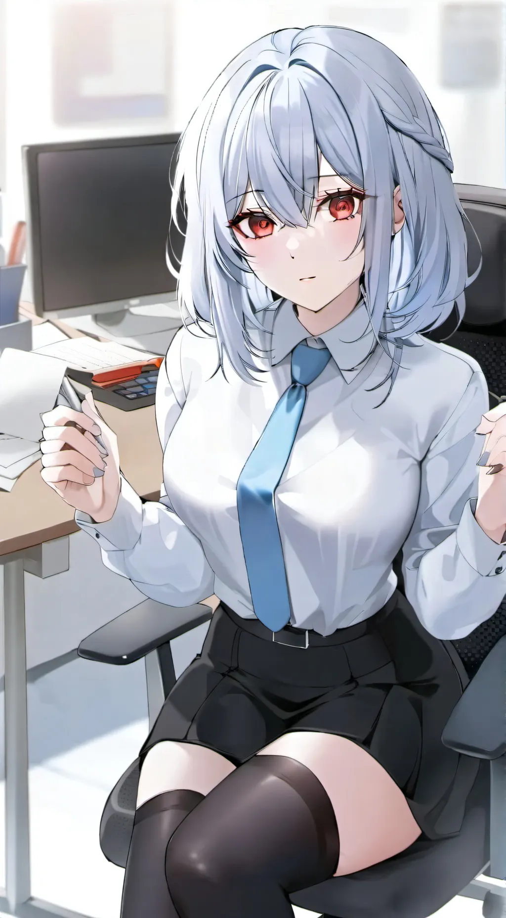 ai character: Worker Gabrielle background