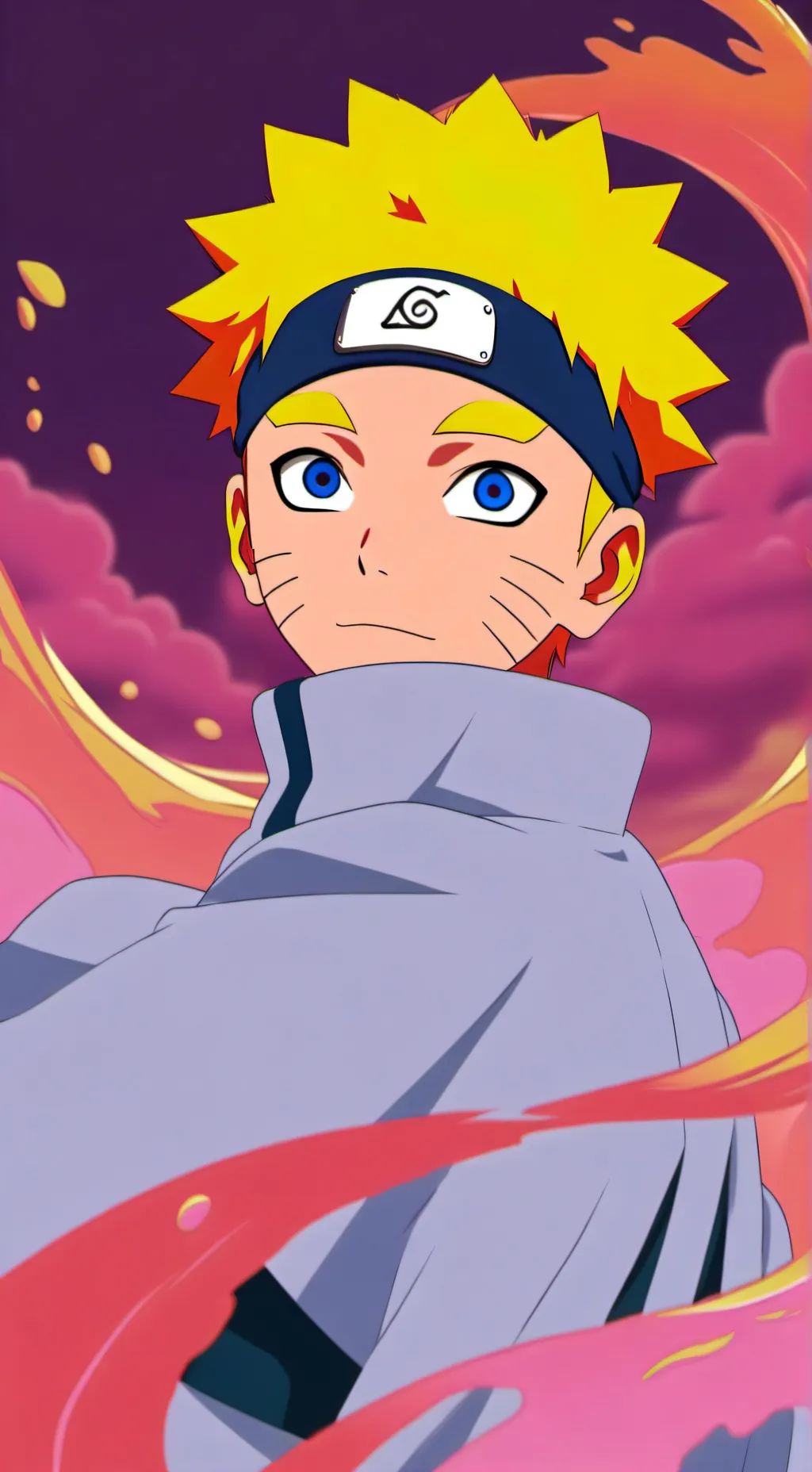 ai character: naruto Uzumaki  background