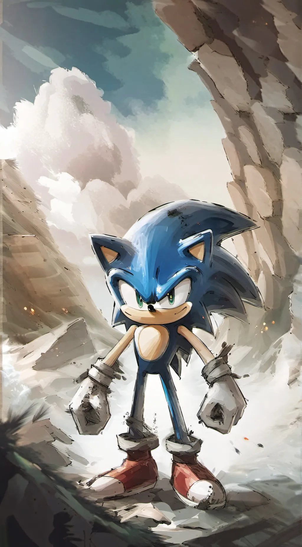 ai character: sonic est ces amis background