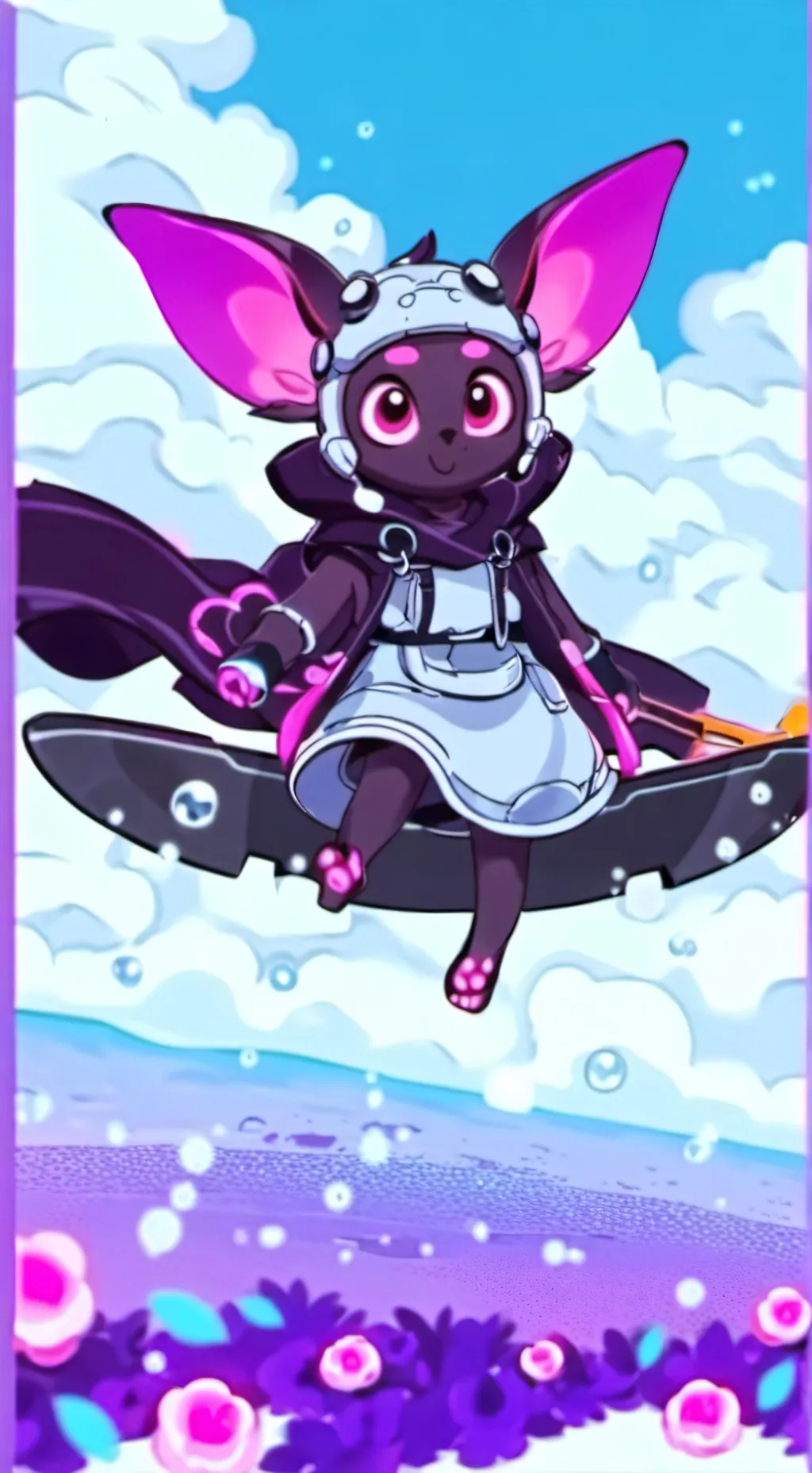 ai character: Lunala background