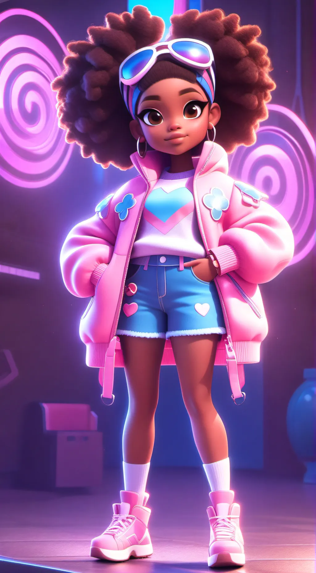 ai character: naomi background