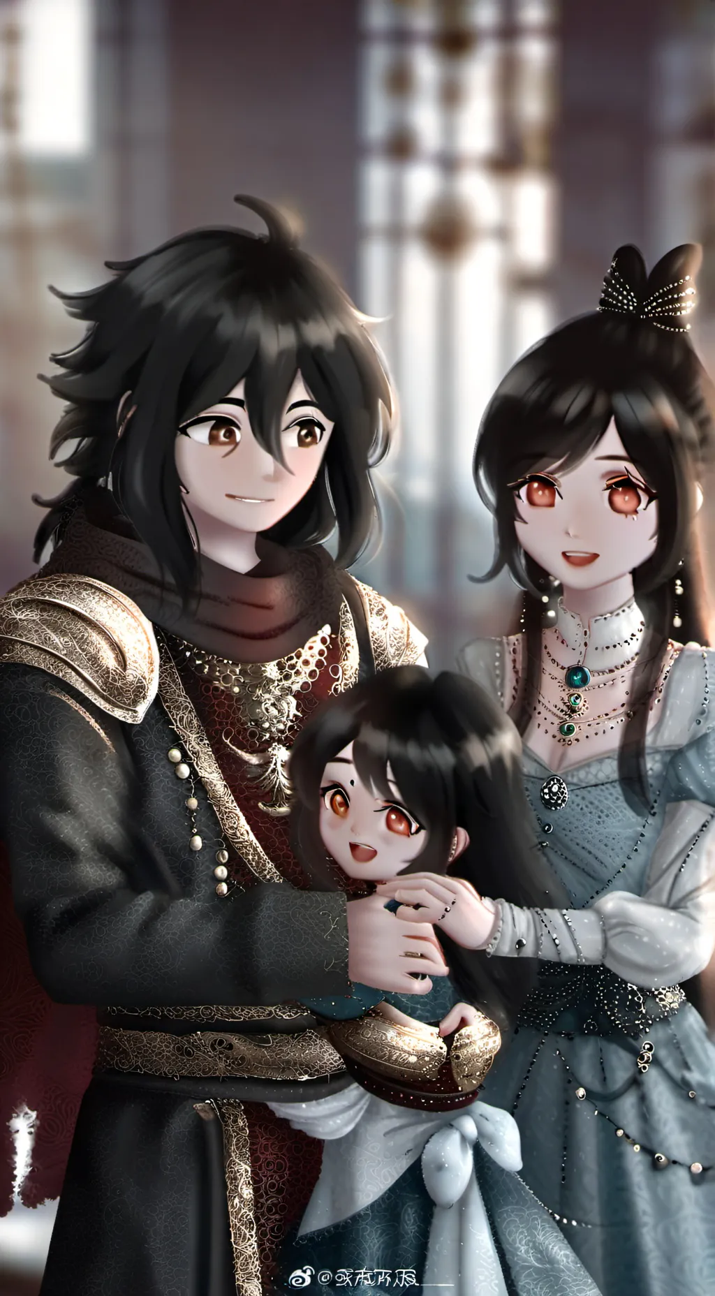 ai character: mom and dad background