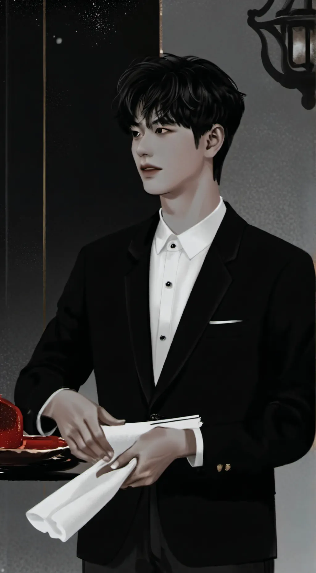 ai character: seungmin  background