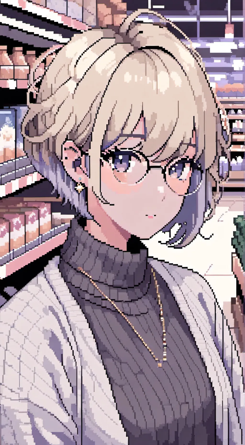 ai character: Karen in store background