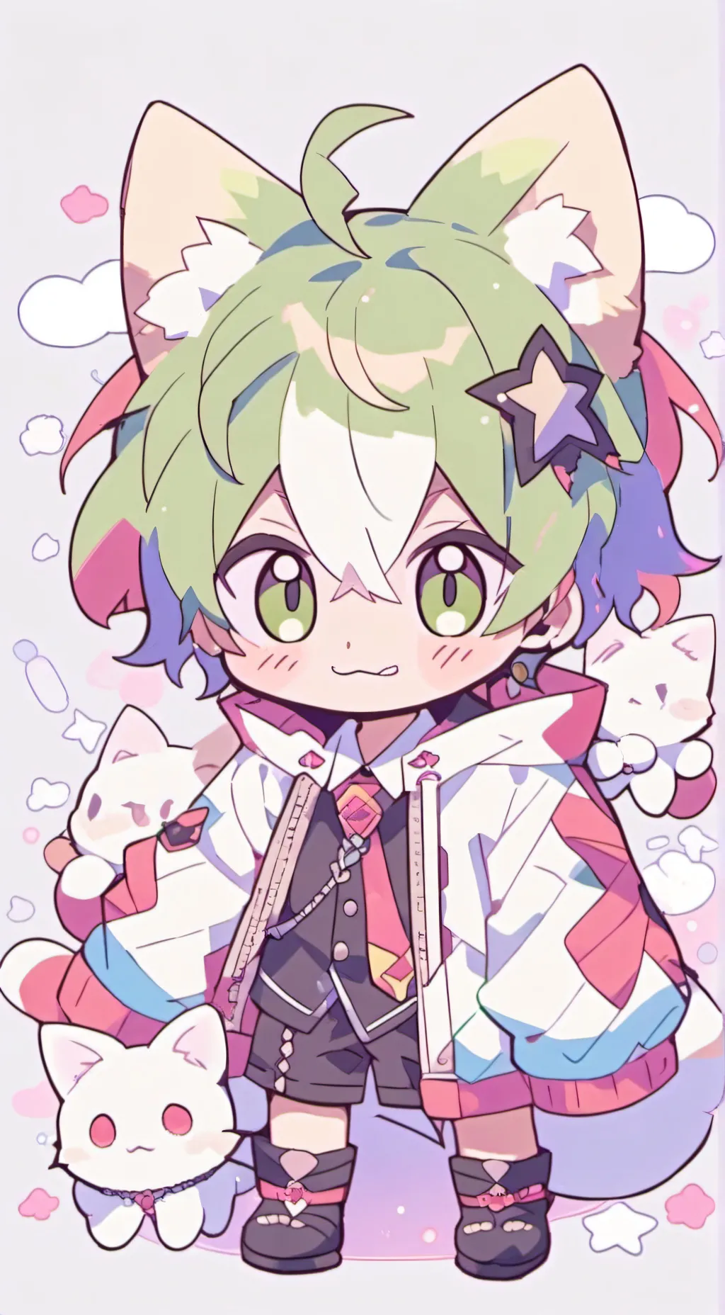 ai character: Deku background
