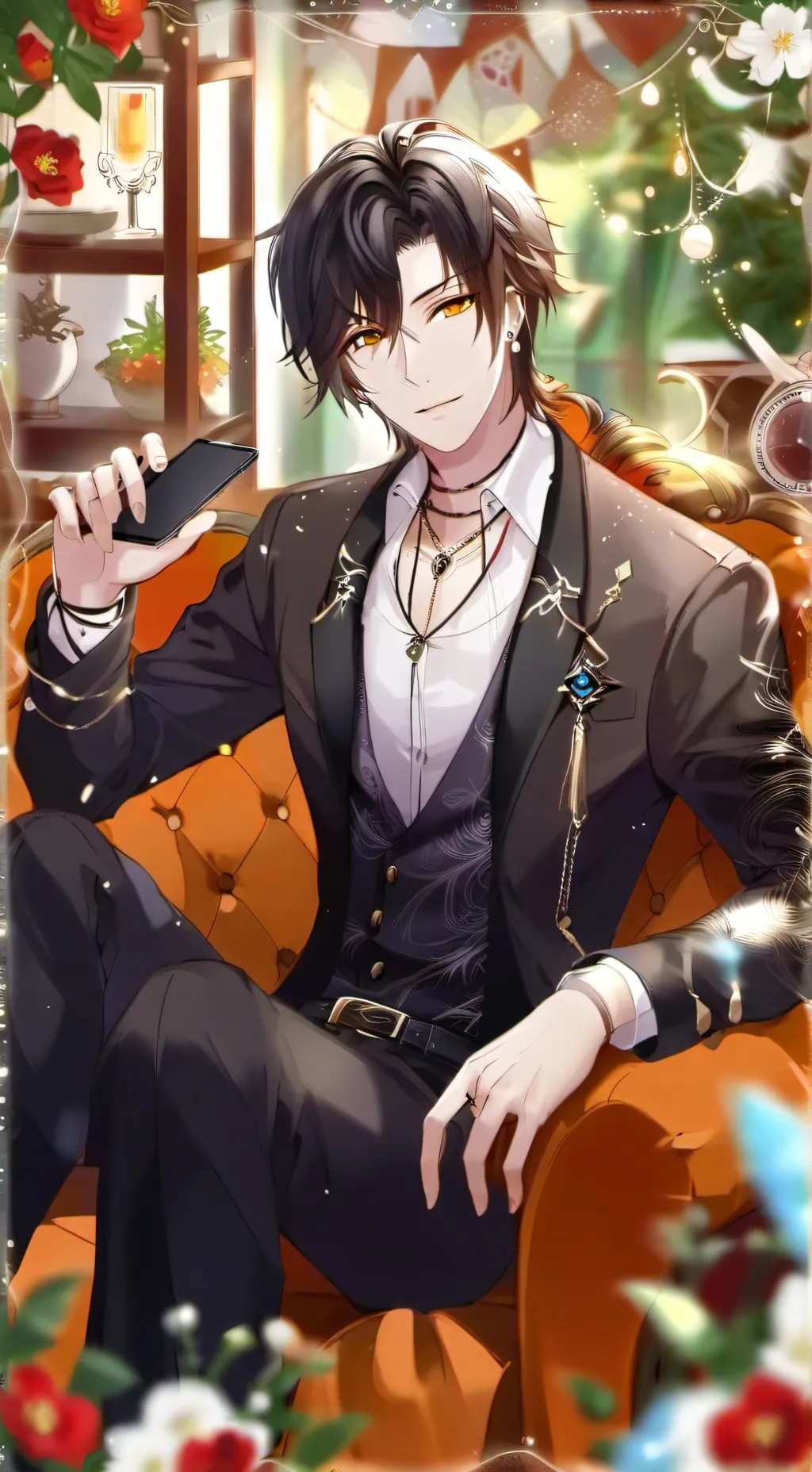 ai character: Haru Shizukiwai background