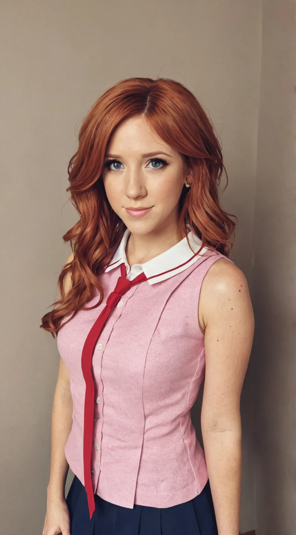 ai character: Brittany Snow  background