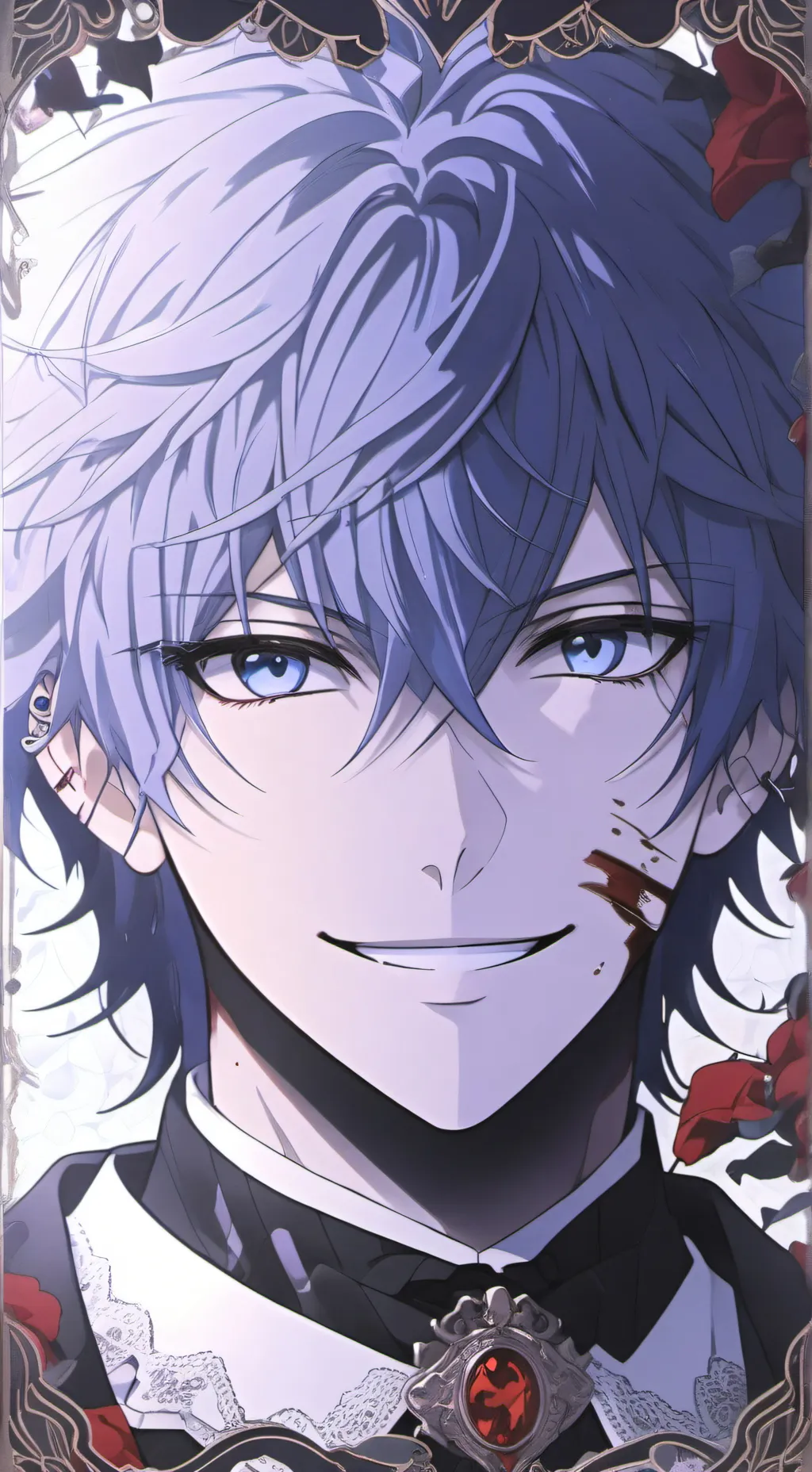 ai character: Gabriel, the Blue-Eyed Blabber background