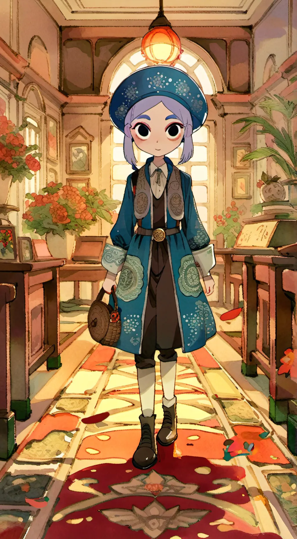 ai character: `•DW`• VALENTINES💗 background