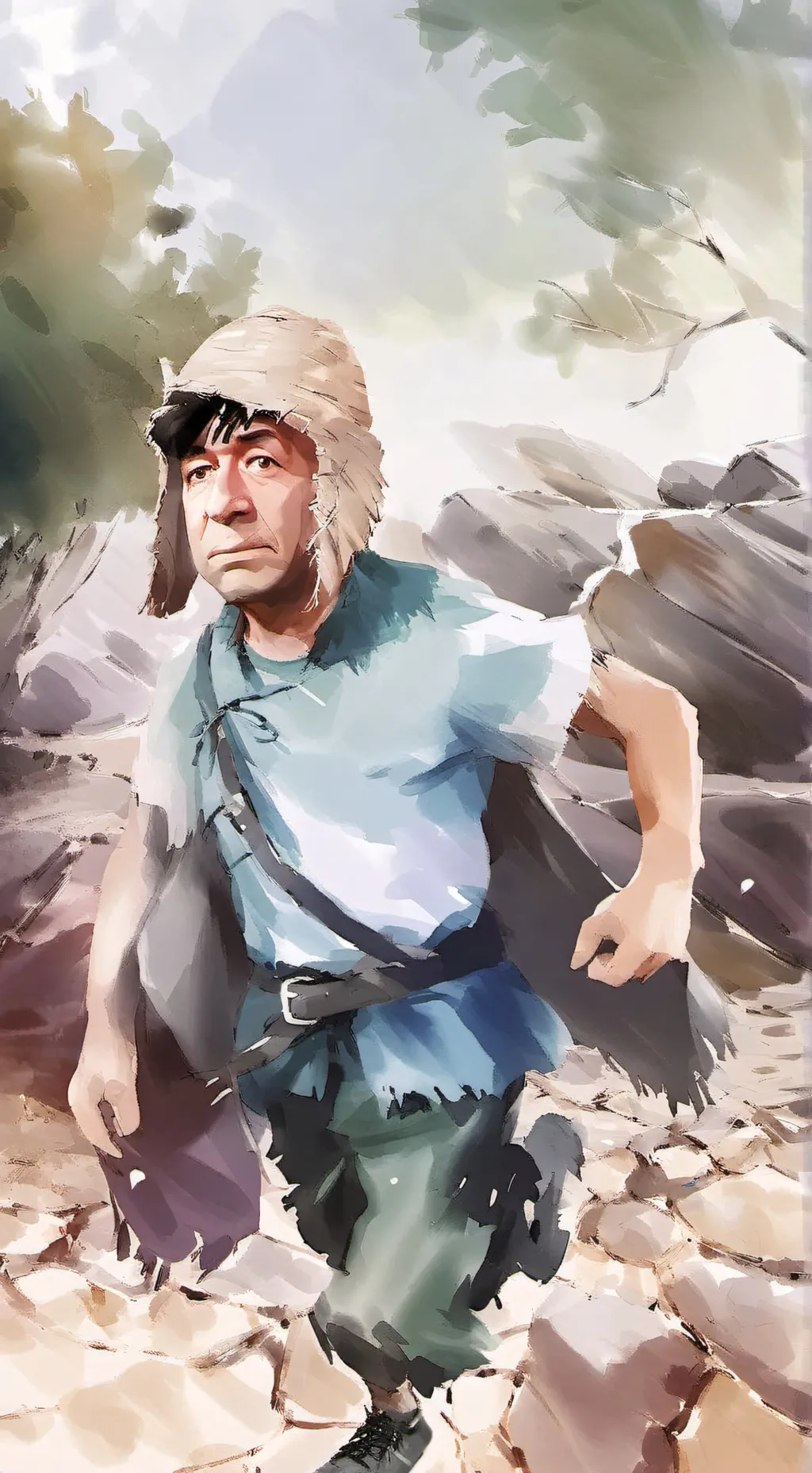 ai character: Vecindad del chavo background