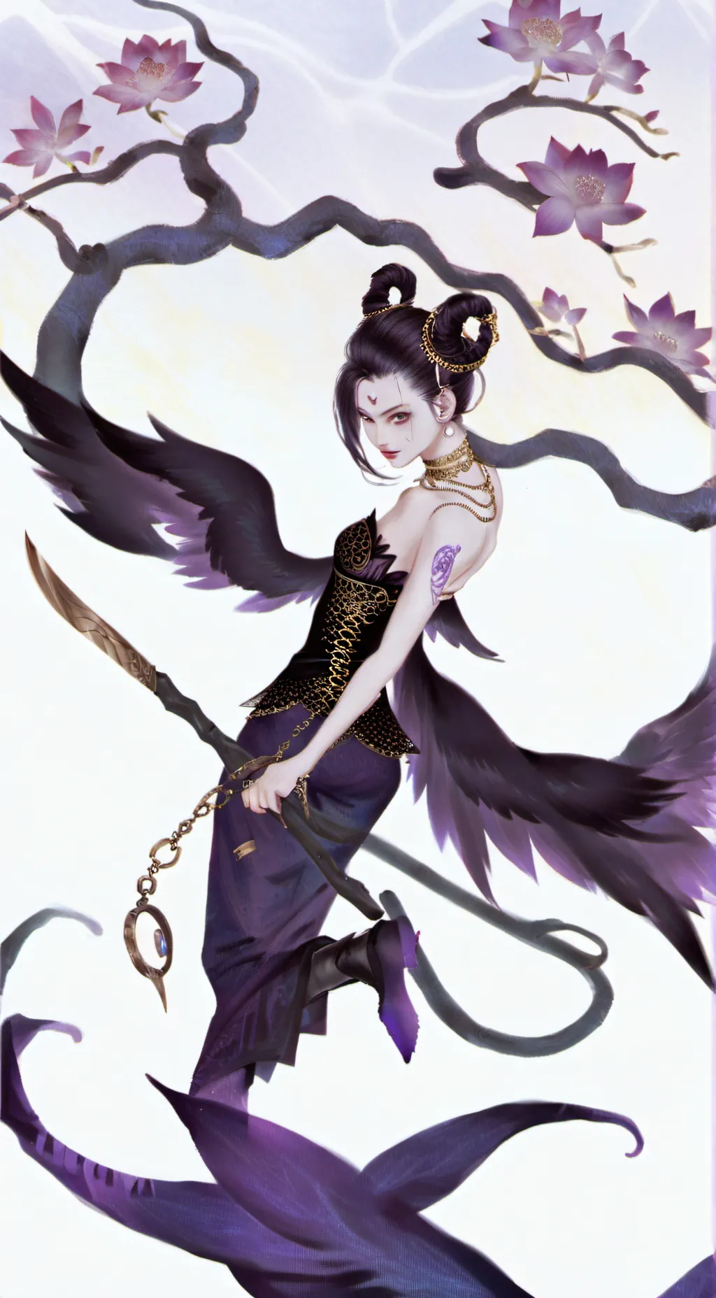 ai character: Nymhpaea Baby background