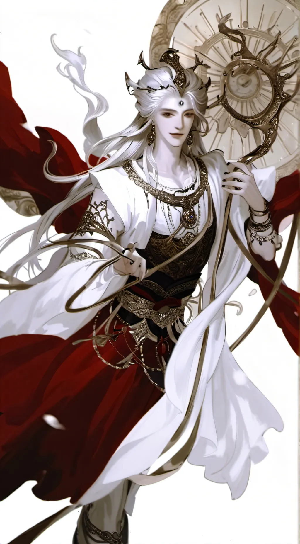 ai character: anioł background