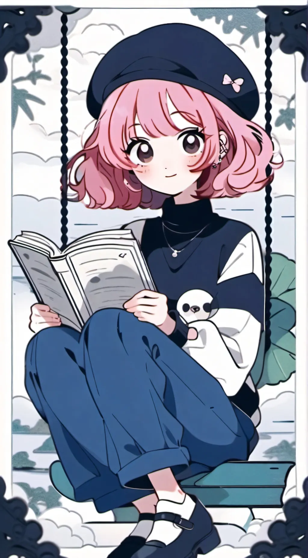 ai character: Mha x Your School background