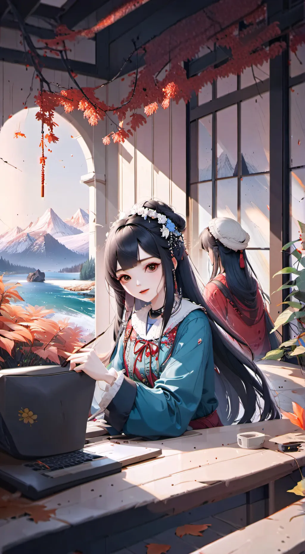 ai character: Your gf/mia background